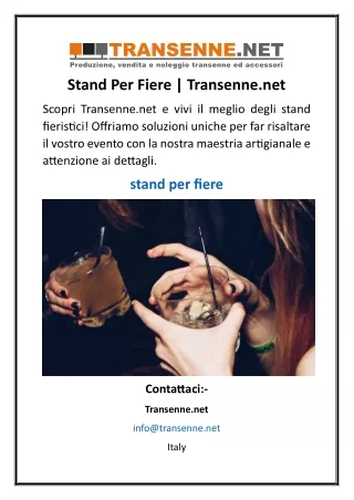 Stand Per Fiere | Transenne.net