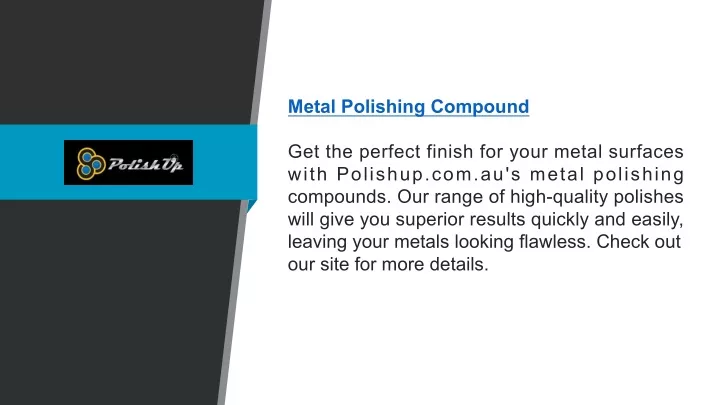 metal polishing compound