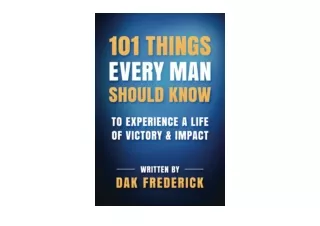 Ebook download 101 Things Every Man Should Know To Experience a Life of Victory