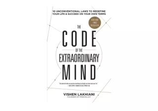Download The Code of the Extraordinary Mind 10 Unconventional Laws to Redefine Y