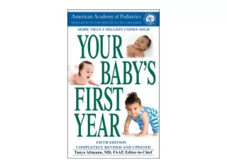 PDF read online Your Babys First Year Fifth Edition free acces