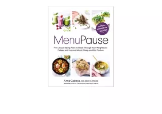 Ebook download MenuPause Five Unique Eating Plans to Break Through Your Weight L