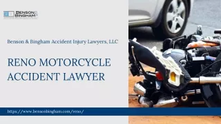 Reno Motorcycle Accident Lawyer | Benson & Bingham