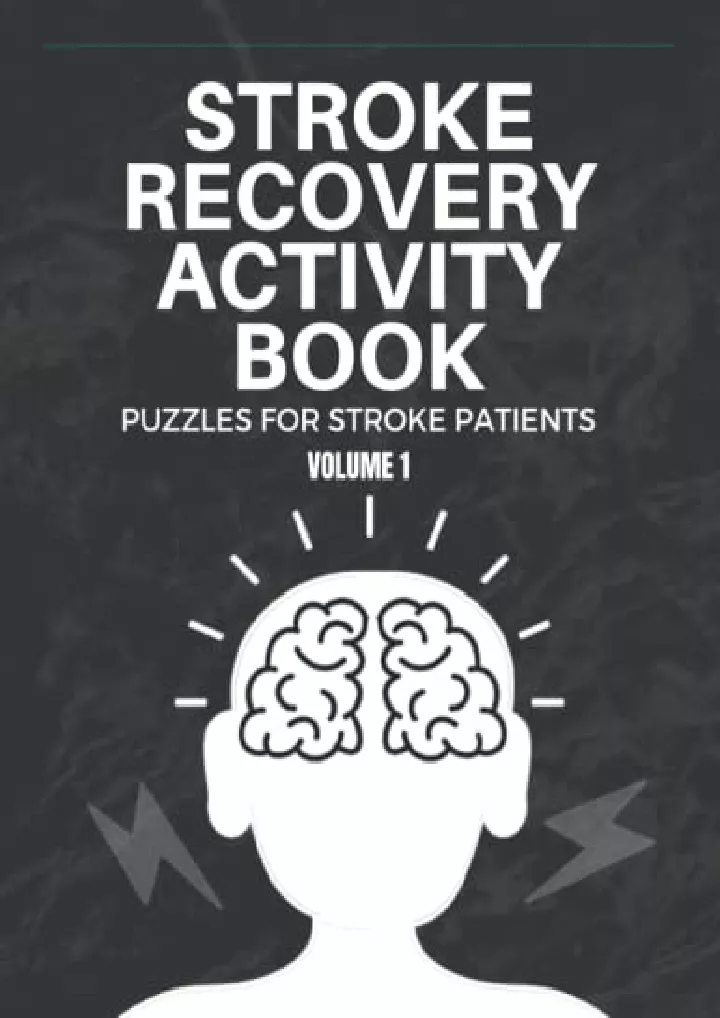 stroke recovery activity book puzzles for stroke