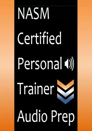 DOWNLOAD/PDF NASM Certified Personal Trainer Audio Prep: Chapter-by-Chapter Audi