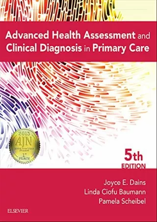DOWNLOAD/PDF Advanced Health Assessment & Clinical Diagnosis in Primary Care - E