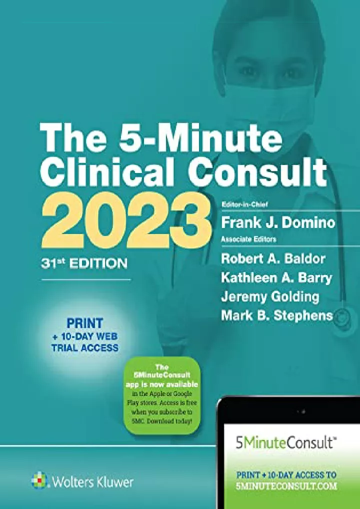 5 minute clinical consult 2023 the 5 minute