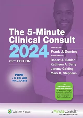 PDF/READ 5-Minute Clinical Consult 2024 (Griffith's 5 Minute Clinical Consult St