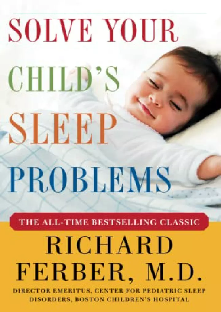 solve your child s sleep problems new revised