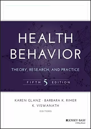 PDF/READ Health Behavior: Theory, Research, and Practice (Jossey-Bass Public Hea