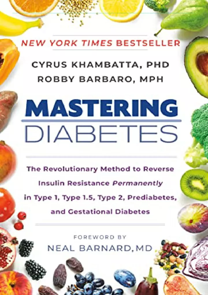 mastering diabetes the revolutionary method