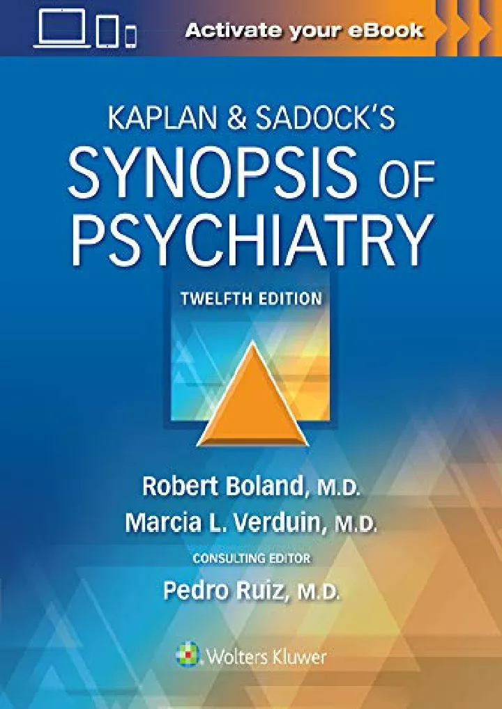 kaplan sadock s synopsis of psychiatry download