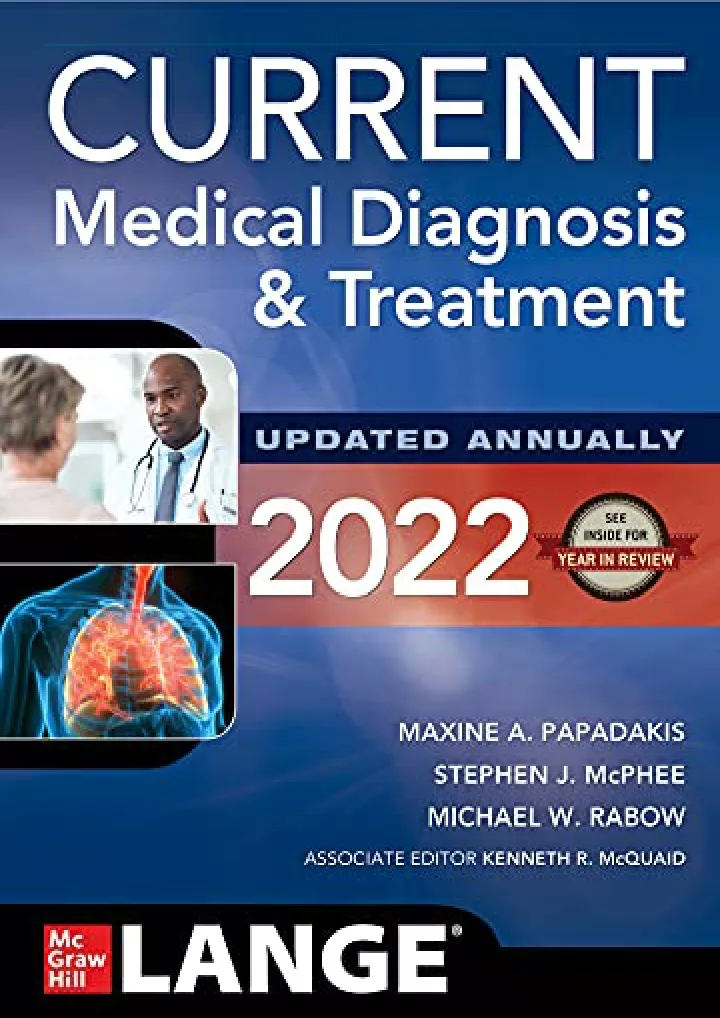 current medical diagnosis and treatment 2022