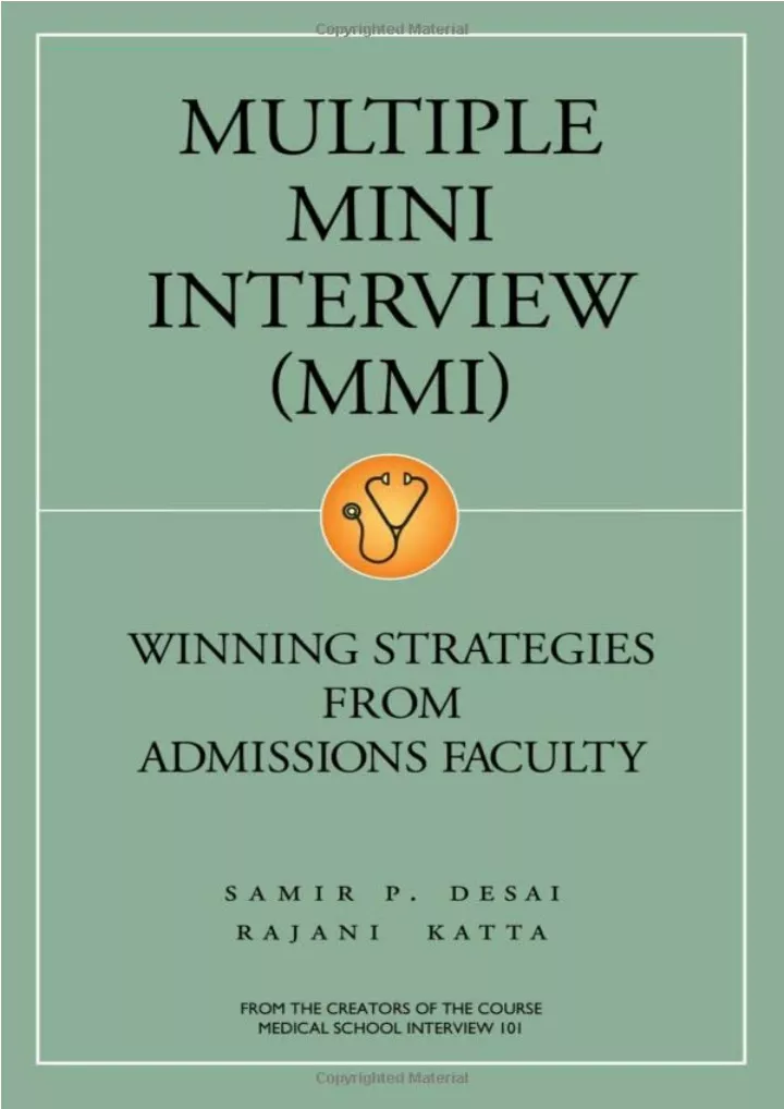 multiple mini interview winning strategies from