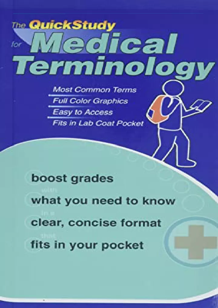 the quick study for medical terminolgy quickstudy