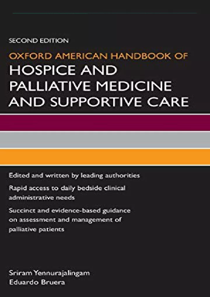 oxford american handbook of hospice
