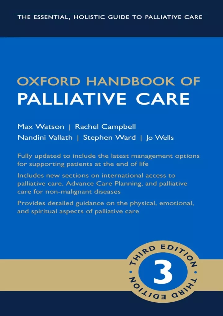 oxford handbook of palliative care oxford medical