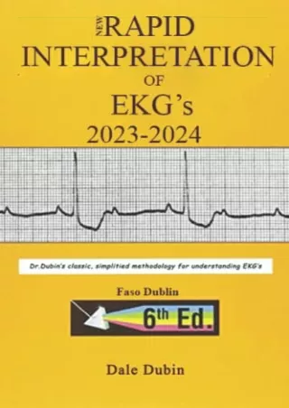 PDF/READ/DOWNLOAD New Rapid Interpretation of EKG's 2023-2024 epub