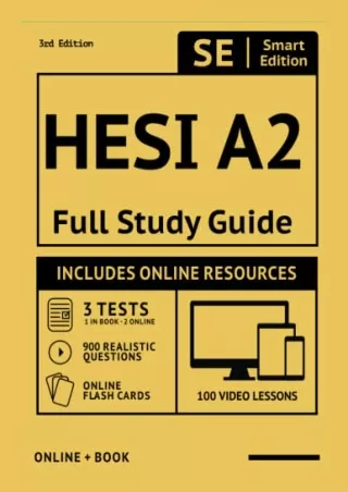 Read ebook [PDF] HESI A2 Full Study Guide 3rd Edition: Complete Subject Review,