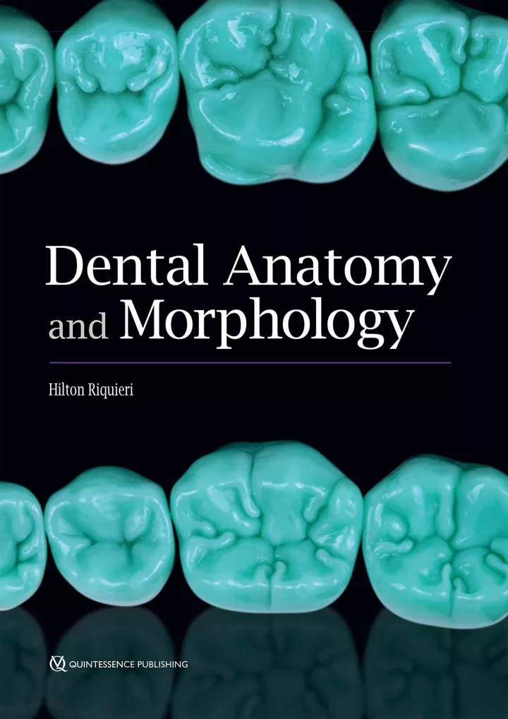 dental anatomy and morphology download pdf read