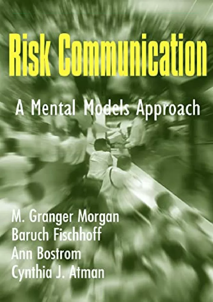 risk communication a mental models approach