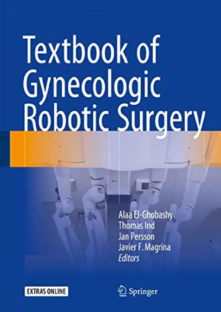 textbook of gynecologic robotic surgery download