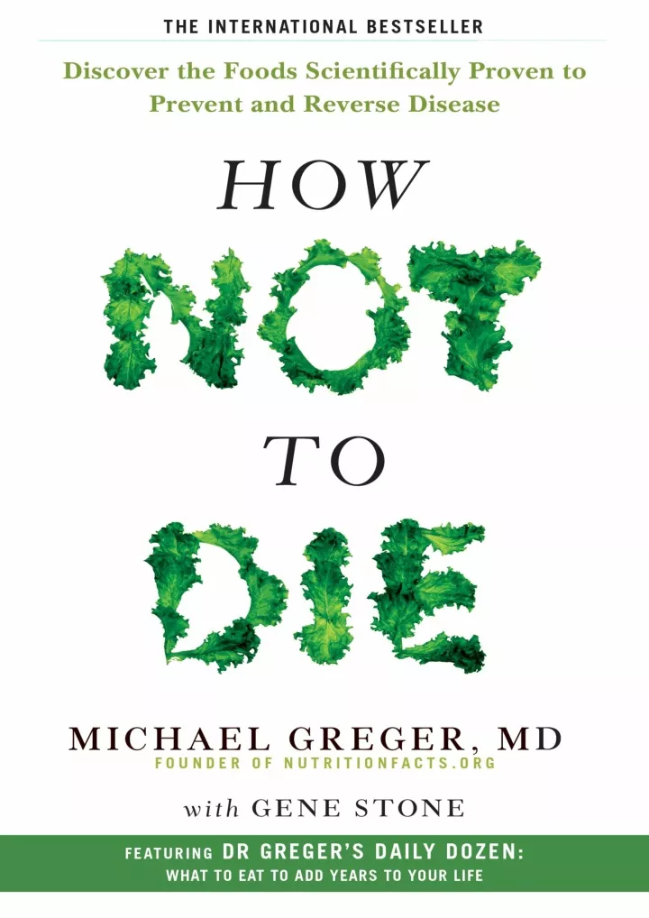 how not to die discover the foods scientifically