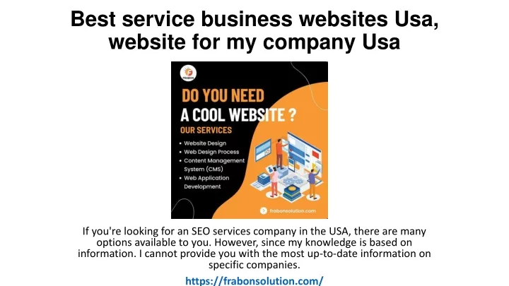 best service business websites usa website for my company usa