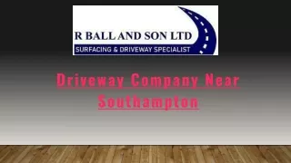 Driveway Company Near Southampton