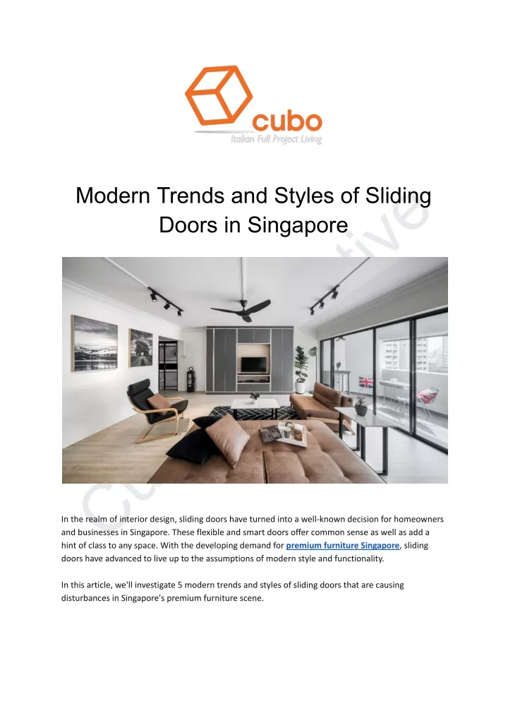 cubo collective hint of class to any space with