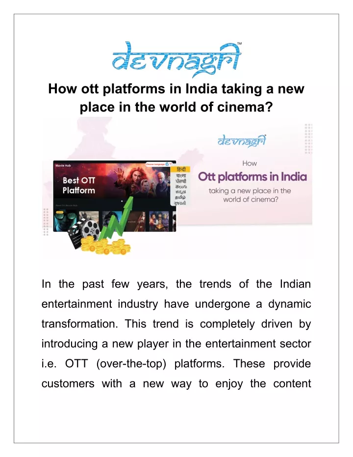 how ott platforms in india taking a new place