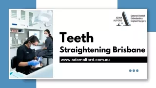 Teeth straightening Brisbane