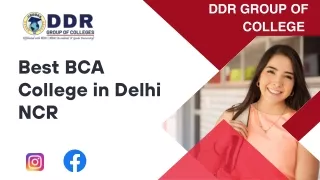 Best BCA COLLEGE IN DELHI NCR