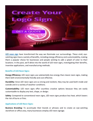led neon sign have transformed