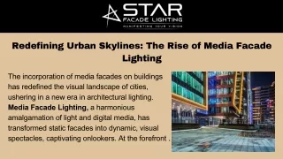 Redefining Urban Skylines The Rise of Media Facade Lighting