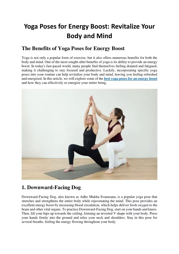 yoga poses for energy boost revitalize your body