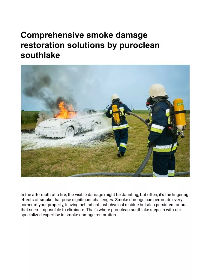 comprehensive smoke damage restoration solutions