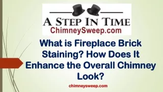 What is Fireplace Brick Staining