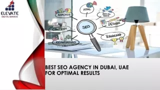 Best SEO Agency in Dubai, UAE