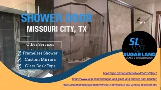 Shower Doors Supplier Missouri City, TX