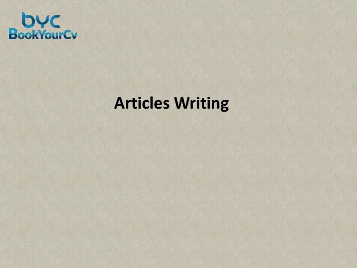 articles writing