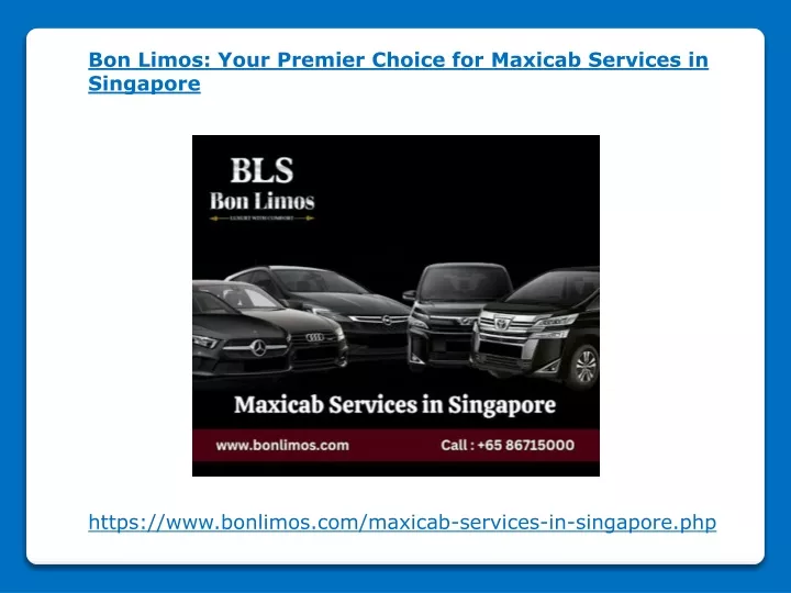 bon limos your premier choice for maxicab