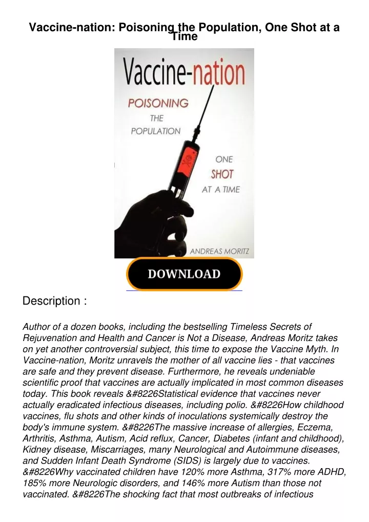 vaccine nation poisoning the population one shot