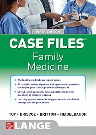 DOWNLOAD/PDF Case Files Family Medicine 5th Edition