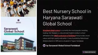 Best-Nursery-School-in-Faridabad-Saraswati-Global-School