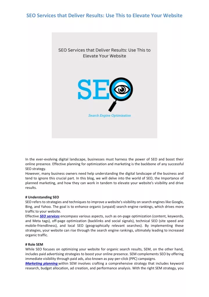 seo services that deliver results use this