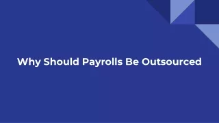 Outsourcing payroll: a successful way to streamline operations