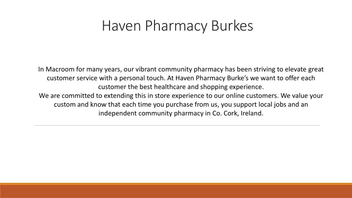 haven pharmacy burkes