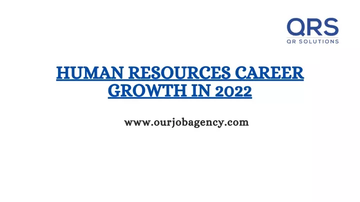 human resources career growth in 2022