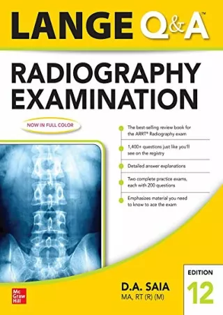 DOWNLOAD/PDF Lange Q & A Radiography Examination 12e